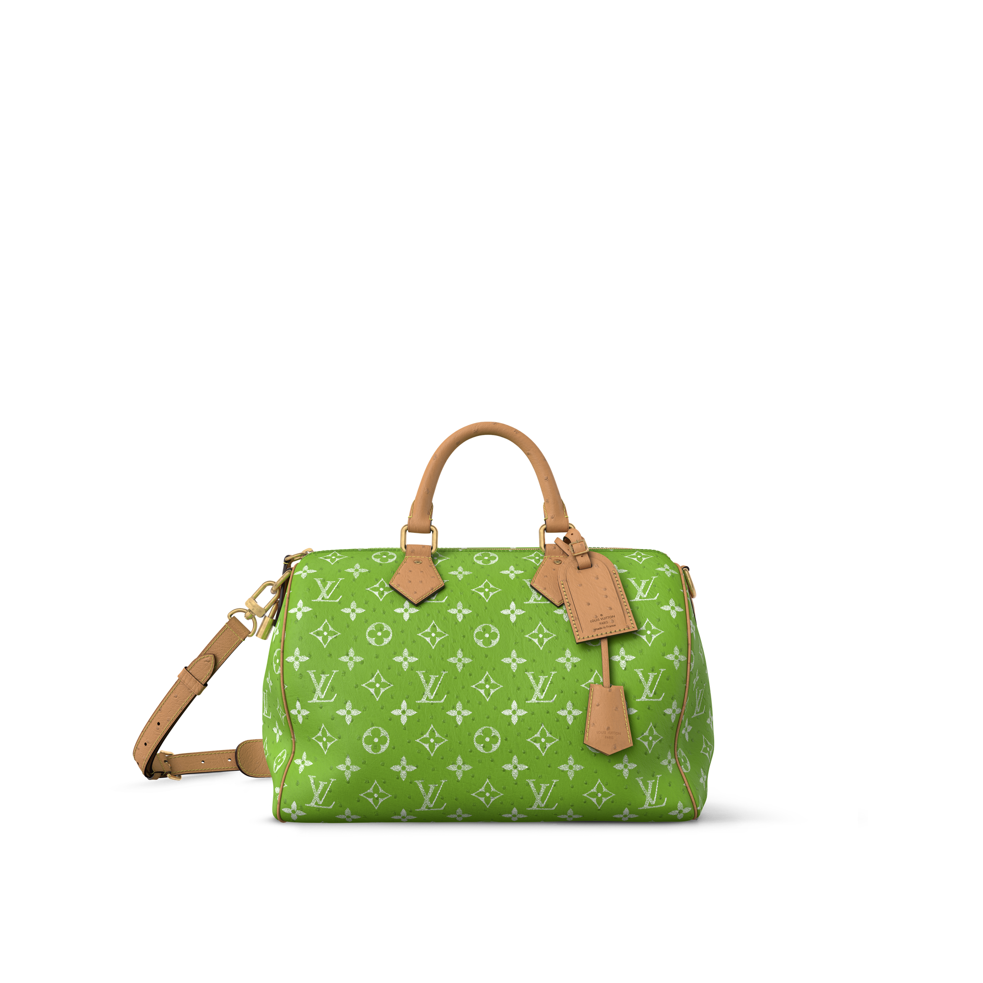 Speedy P9 40 Ostrich Leather - Luxury Exotics - N88228 Green